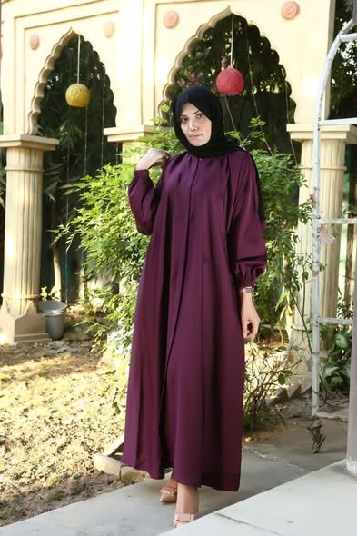 Purple Casual Abaya